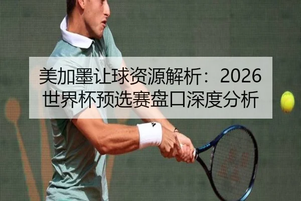 美加墨让球资源解析：2026世界杯预选赛盘口深度分析