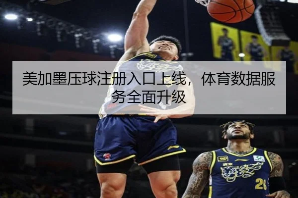 美加墨压球注册入口上线，体育数据服务全面升级